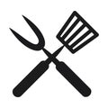 Roasting utensil cutlery icon vector illustration design Royalty Free Stock Photo