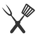 Roasting utensil cutlery icon vector illustration design Royalty Free Stock Photo