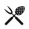 Roasting utensil cutlery icon vector illustration design Royalty Free Stock Photo