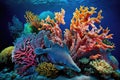 Beautiful Colorful Coral Roatan, Honduras Royalty Free Stock Photo