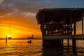 Roatan sunset Royalty Free Stock Photo