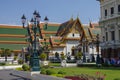 Roayl Great Grand Palace Buddhist temple with famous green tre