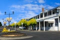 Street in Waihi, New Zealand, with historic Victorian hotel