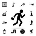 robber of bags icon. Crime icons universal set for web and mobile