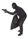 Robber with gun Royalty Free Stock Photo