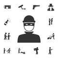 Robber icon. Simple element illustration. Robber symbol design from Crime collection set. Can be used for web and mobile