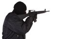 Robber with M16 rifle Royalty Free Stock Photo