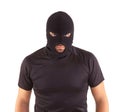 Robber with masked Royalty Free Stock Photo