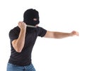 Robber with masked Royalty Free Stock Photo