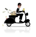 Robber on Scooter