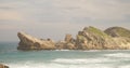 Robberg Nature Reserve rock and ocean formations near Plettenberg Bay in South Africa.