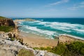 Robberg nature reserve near plettenberg bay indian ocean waves. South african beautiful landscape, South Africa, Garden route.