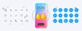 Robbery, Candlestick graph and Buying accessory line icons. For web app, printing Vector