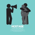 Robbery, Hostage And Policeman Graphic Symbol