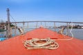 Robe on boat deck Royalty Free Stock Photo
