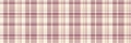 Robe tartan texture seamless, creativity pattern check textile. Gift fabric plaid background vector in red and antique white Royalty Free Stock Photo