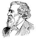 Robert Browning, vintage illustration