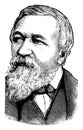 Robert Browning, vintage illustration