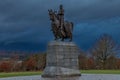 Robert the Bruce Statue at Bannockburn Royalty Free Stock Photo