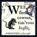 Robert Burns Poem UK Postage Stamp