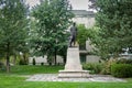 Robert Burns Statue at the Danforth Campus of Washington University in St. Louis Royalty Free Stock Photo