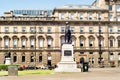 Robert Burns statue in George Square of Glasgow, Scotland, UK. E Royalty Free Stock Photo