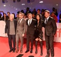 Robert De Niro, Todd Phillips, Joaquin Phoenix, Zazie Beetz, Bradley Cooper at premiere of Joker TIFF2019