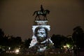 Robert E. Lee Statue IV, Richmond, VA, BLM Royalty Free Stock Photo