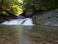 Old Mill Falls, Robert H Treman State Park, New York Royalty Free Stock Photo