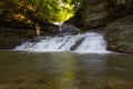 Old Mill Falls, Robert H Treman State Park, New York Royalty Free Stock Photo