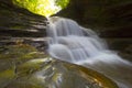 Old Mill Falls, Robert H Treman State Park, New York Royalty Free Stock Photo