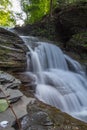 Old Mill Falls, Robert H Treman State Park, New York Royalty Free Stock Photo