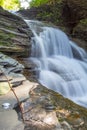 Old Mill Falls, Robert H Treman State Park, New York Royalty Free Stock Photo