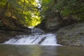 Old Mill Falls, Robert E Treman State Park, New York Royalty Free Stock Photo