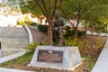 Robert L Bobby Dodd statue at Georgia Tech, Bobby Dodd is a member of the College Football Hall of Fame Royalty Free Stock Photo