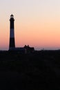 Robert Moses Fire Island Lighthouse at Sunrise 3 Royalty Free Stock Photo