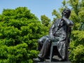 Robert Schumann monument in Zwickau Royalty Free Stock Photo