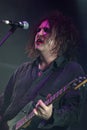 Robert Smith of The Cure during the concert Royalty Free Stock Photo