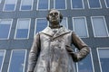 Robert Stephenson statue at Euston Station London Royalty Free Stock Photo