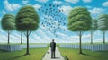Realistic Surreal Renewable Energy Painting In Ultra Hd By Magritte