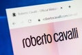 Roberto Cavalli Web Site. Selective focus. Royalty Free Stock Photo