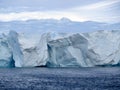 Robertson Bay Dugdale glacier front Royalty Free Stock Photo