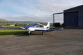 Robin DR400 aircraft at Welsh airfield