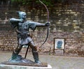 Robin Hood statue Nottingham UK Royalty Free Stock Photo