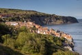 Robin Hoods Bay View from cliffs Royalty Free Stock Photo