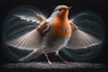 Robin Macro Photovery Fast Shutter. Generative AI