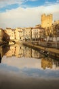 Robine canal. Narbonne. France Royalty Free Stock Photo