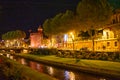 Robine Canal by night at Perpignan