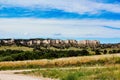 Summer View of the Pine Ridge Buttes in Fort Robinson State Park near Crawford Nebraska. Royalty Free Stock Photo