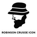 Robinson crusoe icon vector isolated on white background, logo c